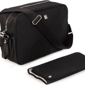 Givenchy Black Nylon Crossbody Messenger with Silver Hardware